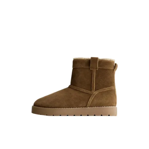 ZARA Детские ботинки Коричневый Kids