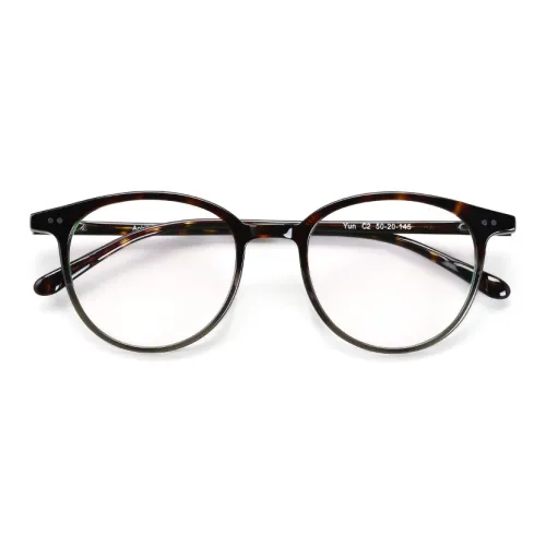 QINGZHIZUO Импортный Ацетатная пластина Круглый Optical Очки Унисекс Агаровое дерево Черепаховый