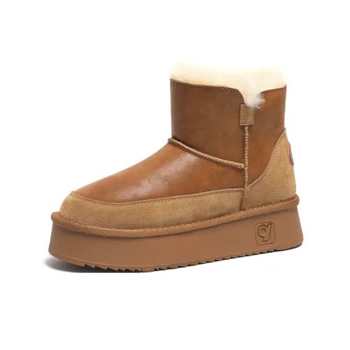 В Теплоизоляционный Износостойкий Водонепроницаемый Противоскользящий 12см Снежные Ботинки Женские