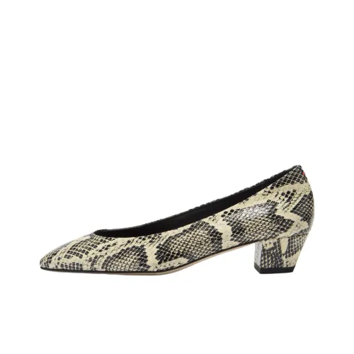 Aeyde Helia Грубый каблук Высокие каблуки 3,5 см Женские Черный Желтый