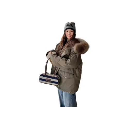 MINETTE Армейский зеленый Женские пуховики