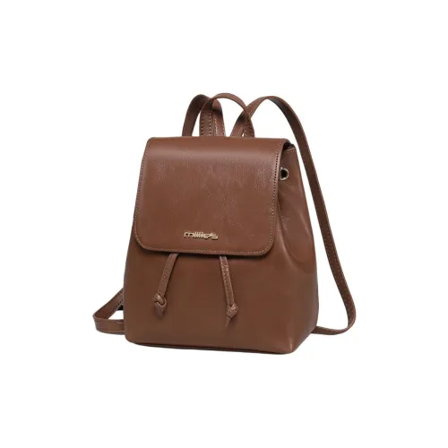 MILLIE'S Рюкзак из коровьей кожи с синтетической кожей женский винтажный коричневый