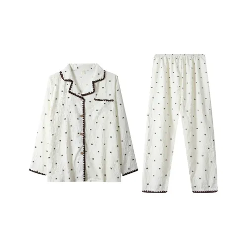 HANQIANNUO Весенний Осенний Пижама Женская Верхняя одежда Готовая