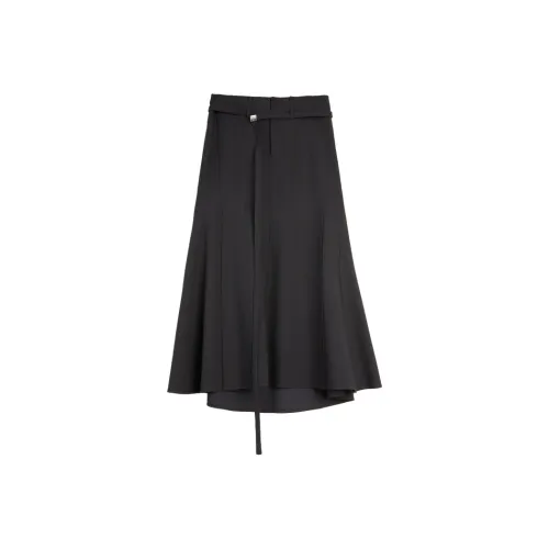 ELLE Черная Женская Повседневная Длинная Юбка