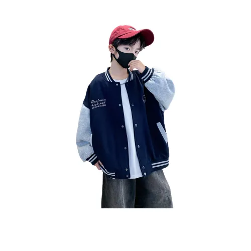 Lanza Повседневная бейсбольная куртка весна-осень темно-синий для подростков