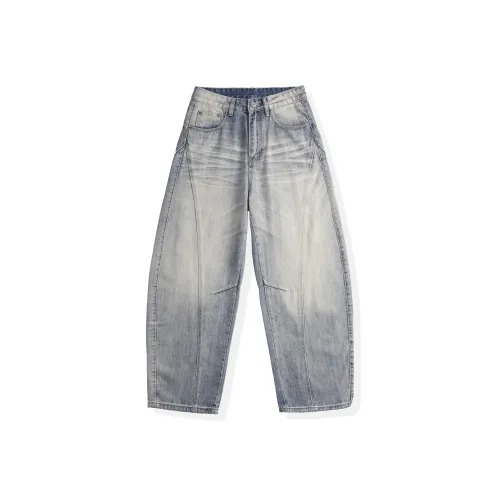 A3G4 Светло-синие Унисекс Джинсы