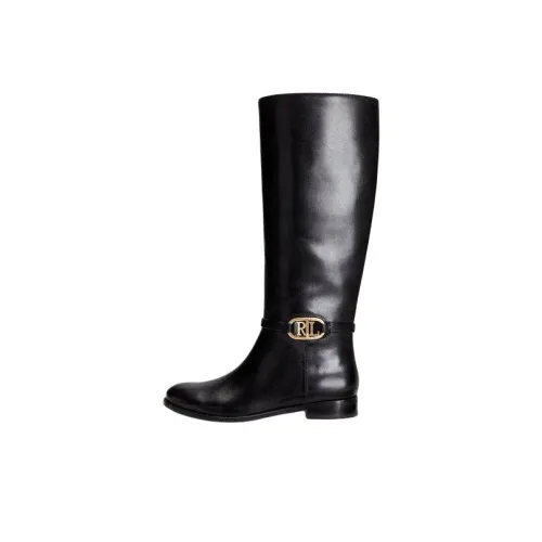 Polo Ralph Lauren Женские сапоги на высокий каблук черные