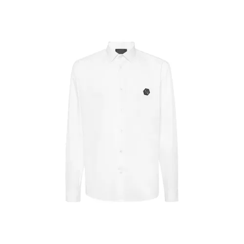 PHILIPP PLEIN Белые Мужские Рубашки