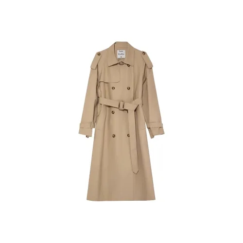 FreeApril Хаки-Желтый Женский Тренч