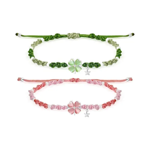 D.K.X Серебро S925 Браслет Шнурок Унисекс