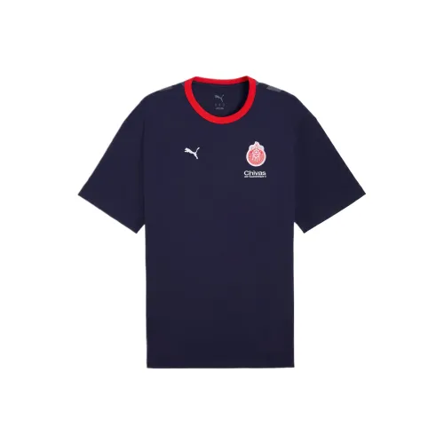 PUMA Chivas Морской Синий Мужская Футболка