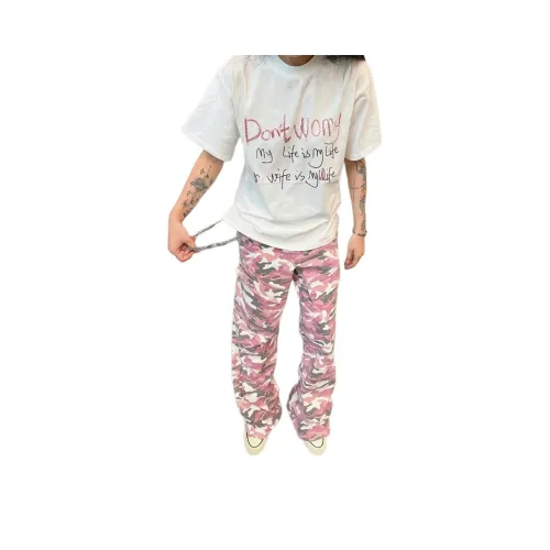 CASTLE WOODS Розовые Женские Джинсы