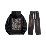 Set (Black Fleece-Lined + Black Jeans)  
Комплект (Черный с флисовой подкладкой + Черные джинсы)