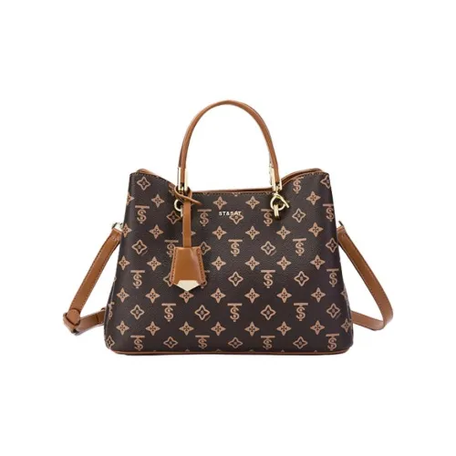 ST SAT PVC Тоут Сумка Стандартная Женская Кофейного цвета