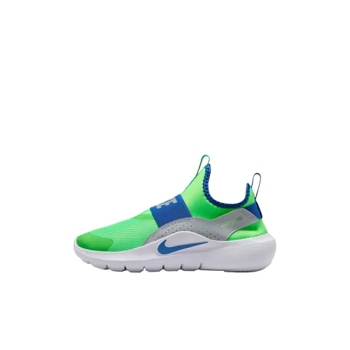 Nike Flex Runner 4 Low Топ Детские Беговые Кроссовки Зеленый Унисекс
