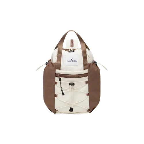 NAUTICA Нейлон Шнур Рюкзак Стандартный Унисекс Белый Коричневый
