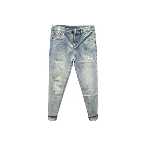 YONGYAN Синий Мужской Джинсы