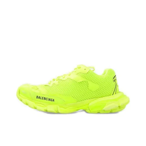 Balenciaga Track 3,0 Low Топ Толстая подошва Кроссовки Женские Неоново-желтые