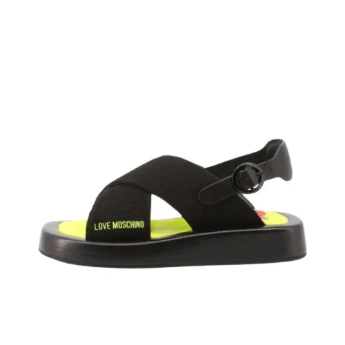 LOVE MOSCHINO Пляжные сандалии Женские Черный