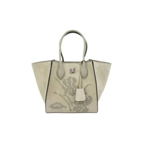 ERMANNO SCERVINO Кожа Одно Плечо Сумка Женская Хаки Серый