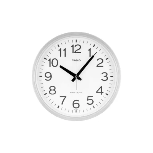 CASIO Радиоконтролируемый Механизм Смола Стена Часы Унисекс Белый