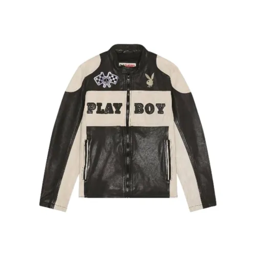 Playboy Черные Женские Кожаные Куртки
