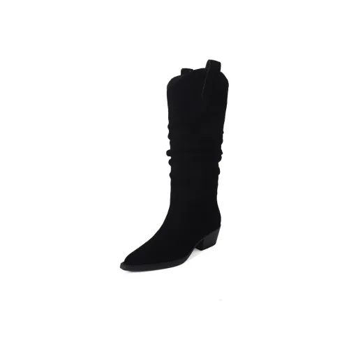 AIQINISHA Колено Высокие сапоги 5 см Женские