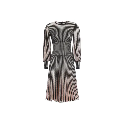 Alexander McQueen Длинное платье с длинными рукавами женское