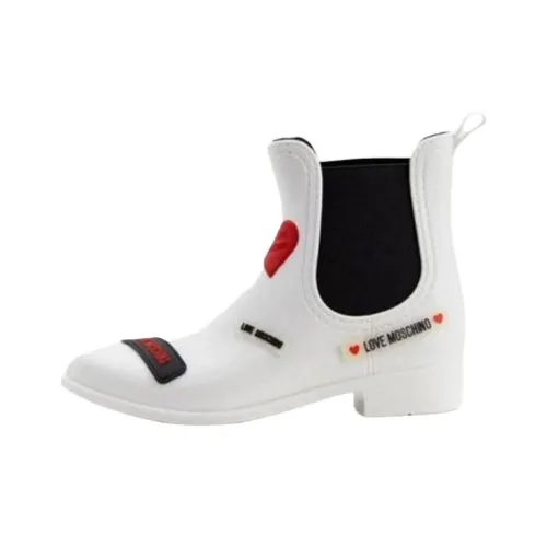 LOVE MOSCHINO Короткий Челси 3 см Женские Белые