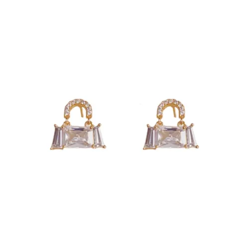 BONAS Copper Stud Earrings Women's BONAS Медные серьги-гвоздики женские