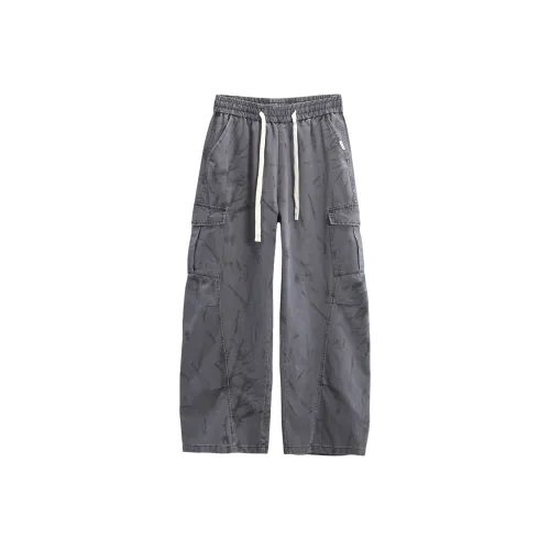 ENTONG Темно-серые унисекс повседневные штаны