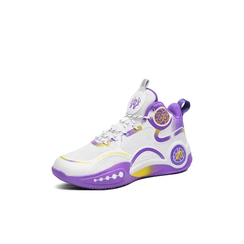 Genius Pooh Износостойкий Легкий Амортизирующий Противоскользящий Детские Баскетбольные Кроссовки Унисекс