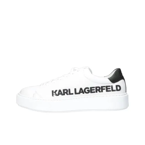 Karl Lagerfeld Karl Maxi Kup Low Топ Скейтборд Кроссовки Мужские Белые