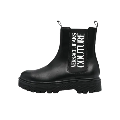 VERSACE JEANS Короткий Челси Мужской Черный