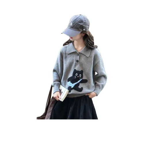 PLANDOO Серые Свитера для Подростков