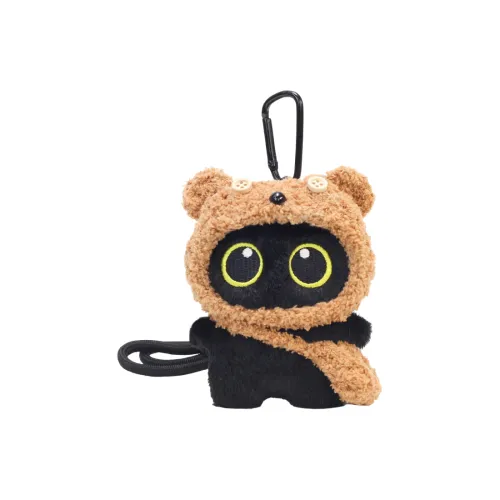 Whoops Свинка Ободок Big Eyed Черный кот Украшение Плюшевый Подвеска 10 см Рекомендуемый рост