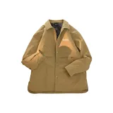 [Пуховая рубашка-куртка] Хаки (MF22 Bright White English Логотип на груди)