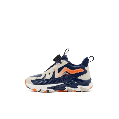 QIAODAN Водонепроницаемая детская хлопковая обувь синий белый оранжевый для детей от 3 до 7 лет