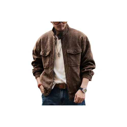 GELANLU Осенне-зимняя куртка свободный крой унисекс