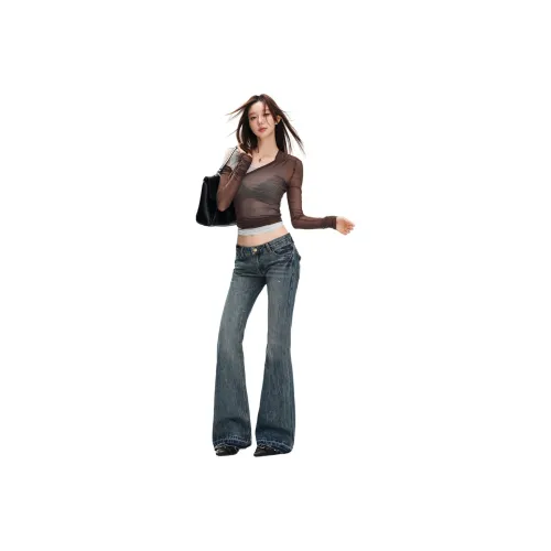 BELOVED STARRY Синий Женские Джинсы