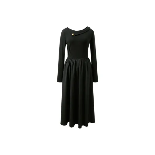 3COLOUR Длинное платье с длинными рукавами женское