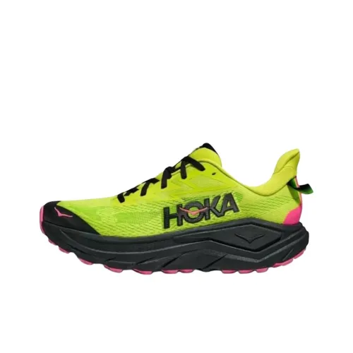 HOKA ONE ONE Challenger 8 Беговые кроссовки Мужские Желтый Зеленый