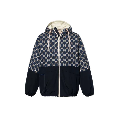 GUCCI Куртки и Пальто Мужской Морской Синий