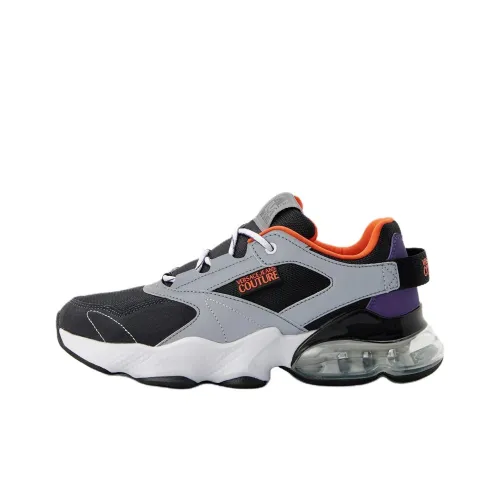 VERSACE JEANS Низкий топ Повседневная обувь Мужская Серый Черный Фиолетовый