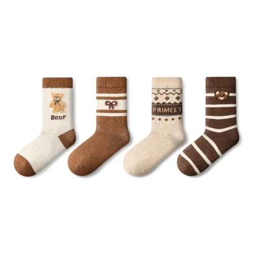 PRIMEET Носки Crew Женские упаковка из 4 пар