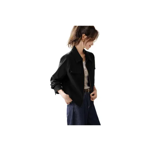 MOHANYIMEI Черные Женские Куртки