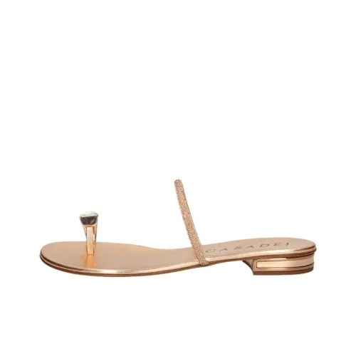 Casadei Шлепанцы Женские Золотые