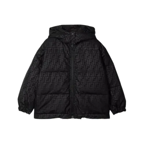 FENDI Хлопковый пуховик облегающий детский