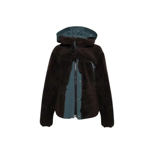 Sacai Коричневый Женские Бархатные Куртки