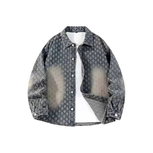 TSMLXLT Модная Джинсовая Рубашка Унисекс